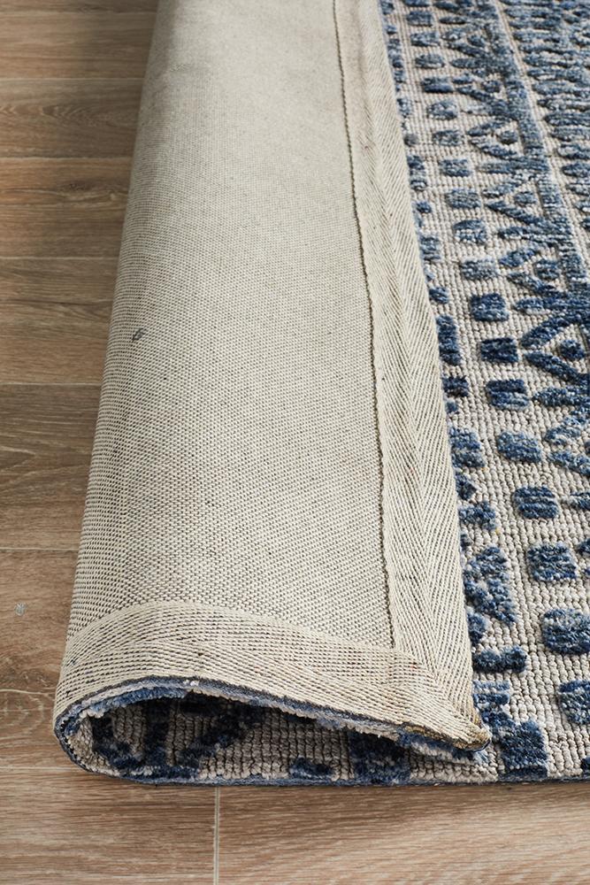 Levi Tara Navy Grey RugLEV-363-CHAR-225X155Rugtastic