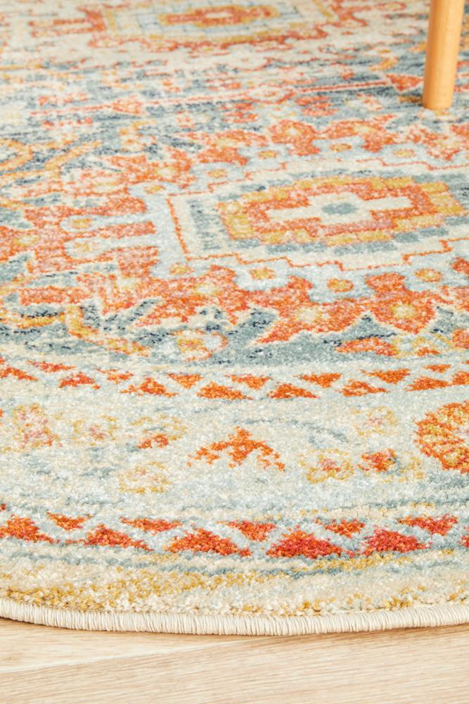 Legacy 853 Blue Round RugLEG-853-BLUE-150X150Rugtastic