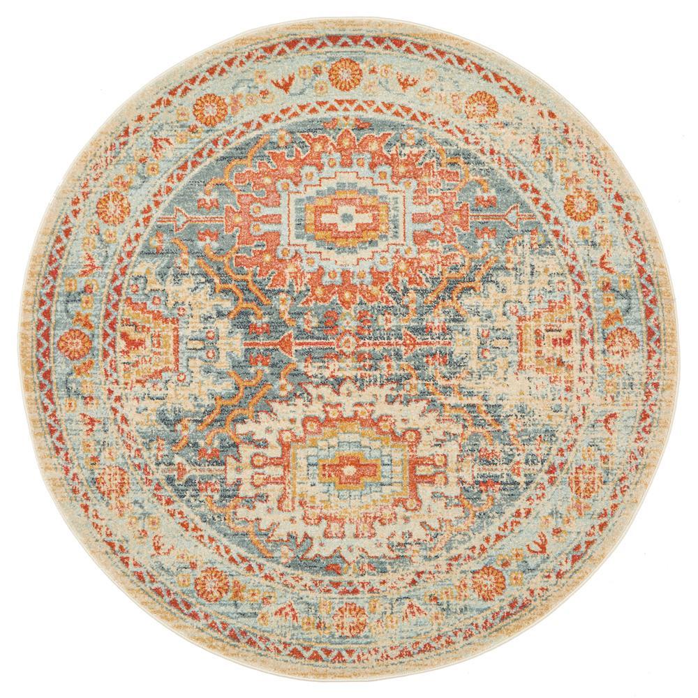 Legacy 853 Blue Round RugLEG-853-BLUE-150X150Rugtastic