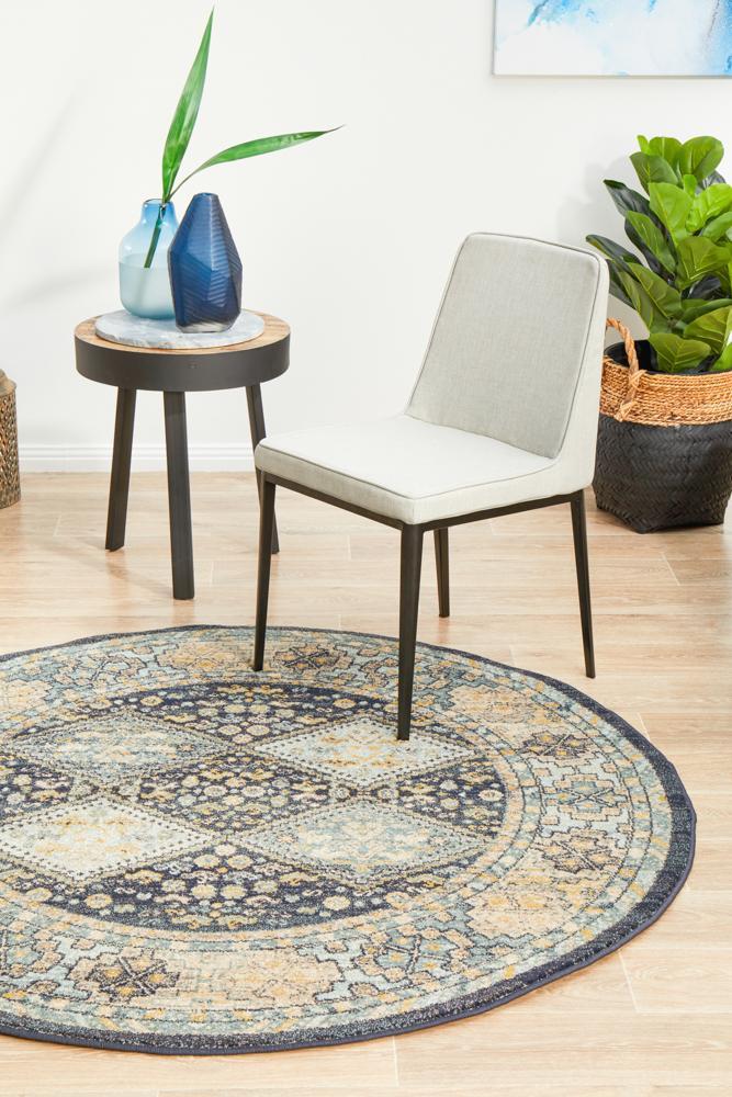 Legacy 857 Navy Round RugLEG-857-NAVY-150X150Rugtastic