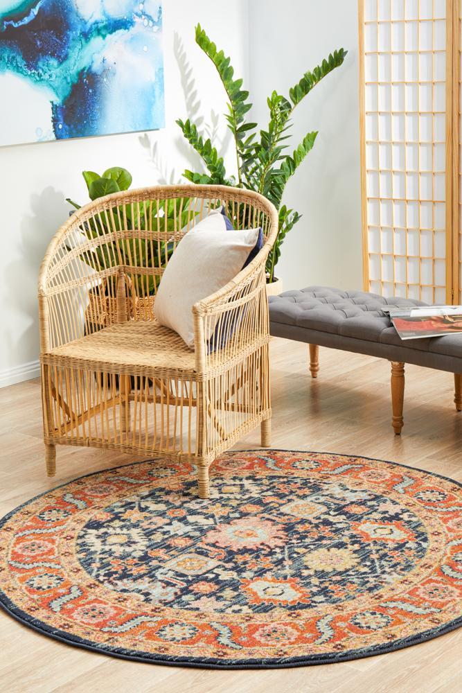 Legacy 860 Navy Round RugLEG-860-NAVY-150X150Rugtastic