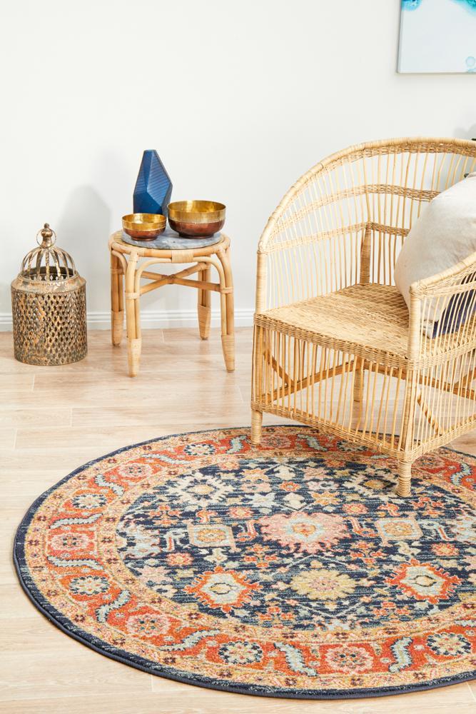 Legacy 860 Navy Round RugLEG-860-NAVY-150X150Rugtastic
