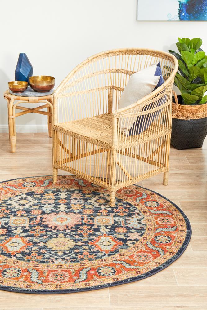 Legacy 860 Navy Round RugLEG-860-NAVY-150X150Rugtastic