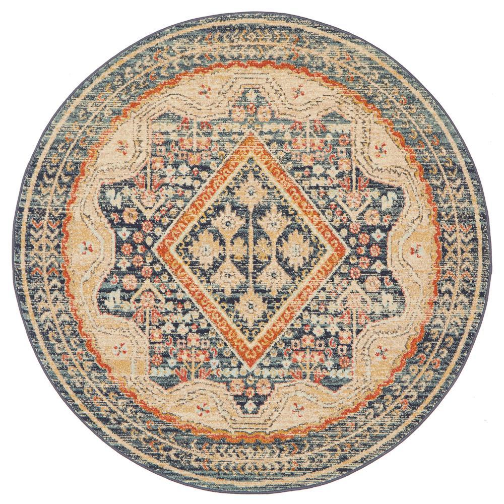 Legacy 863 Navy Round RugLEG-863-NAVY-150X150Rugtastic