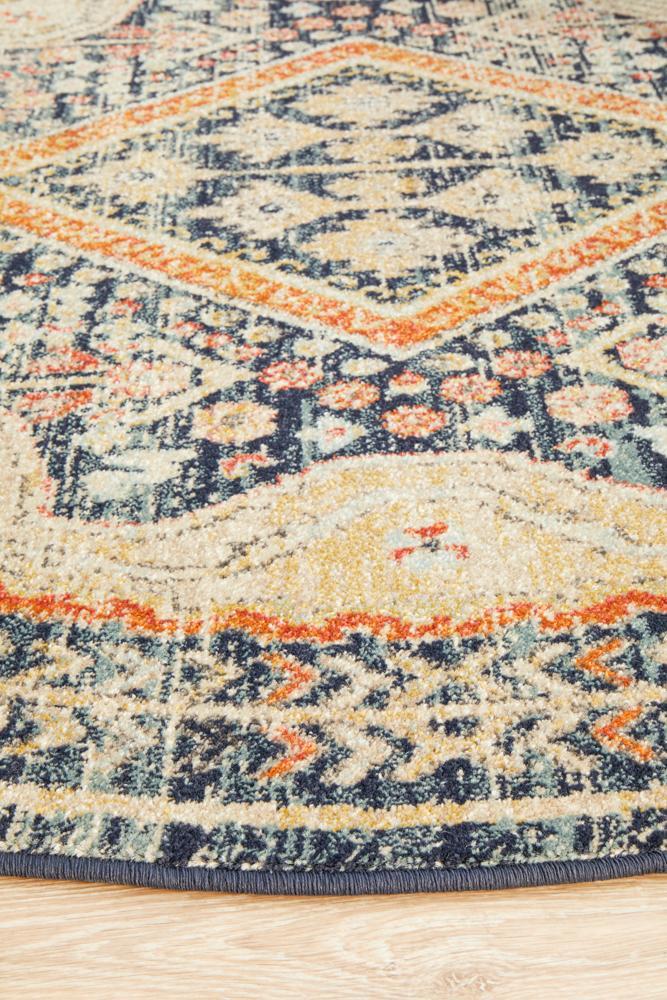 Legacy 863 Navy Round RugLEG-863-NAVY-150X150Rugtastic