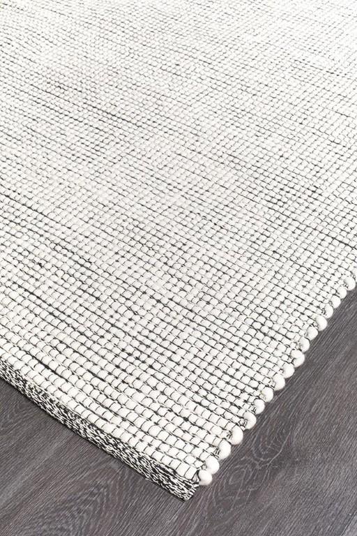 Loft Wool Rug Black FlatweaveLFT-BLK-165X115Rugtastic