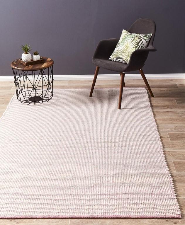 Loft Wool Rug Pink FlatweaveLFT-PINK-165X115Rugtastic