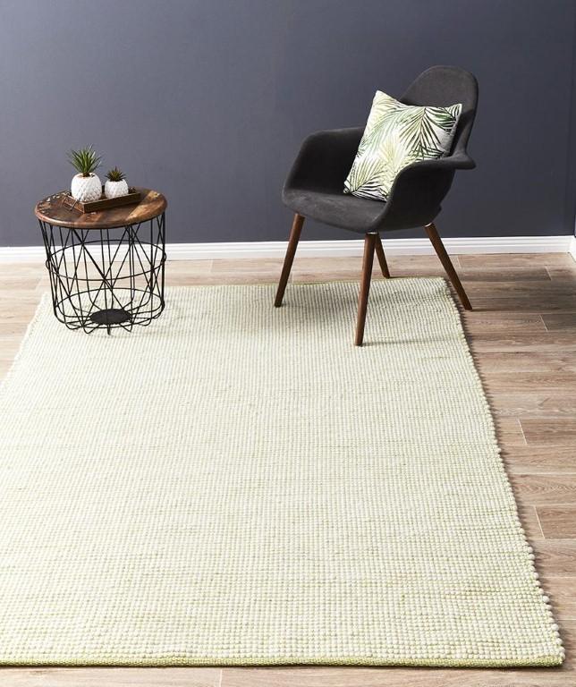 Loft Wool Rug Pistachio Green FlatweaveLFT-PIST-165X115Rugtastic
