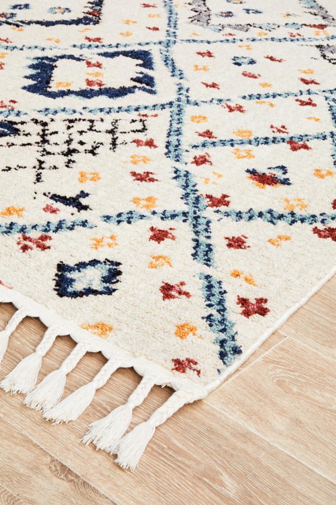 Marrakesh 111 White RugMKS-111-WHT-180X120Rugtastic