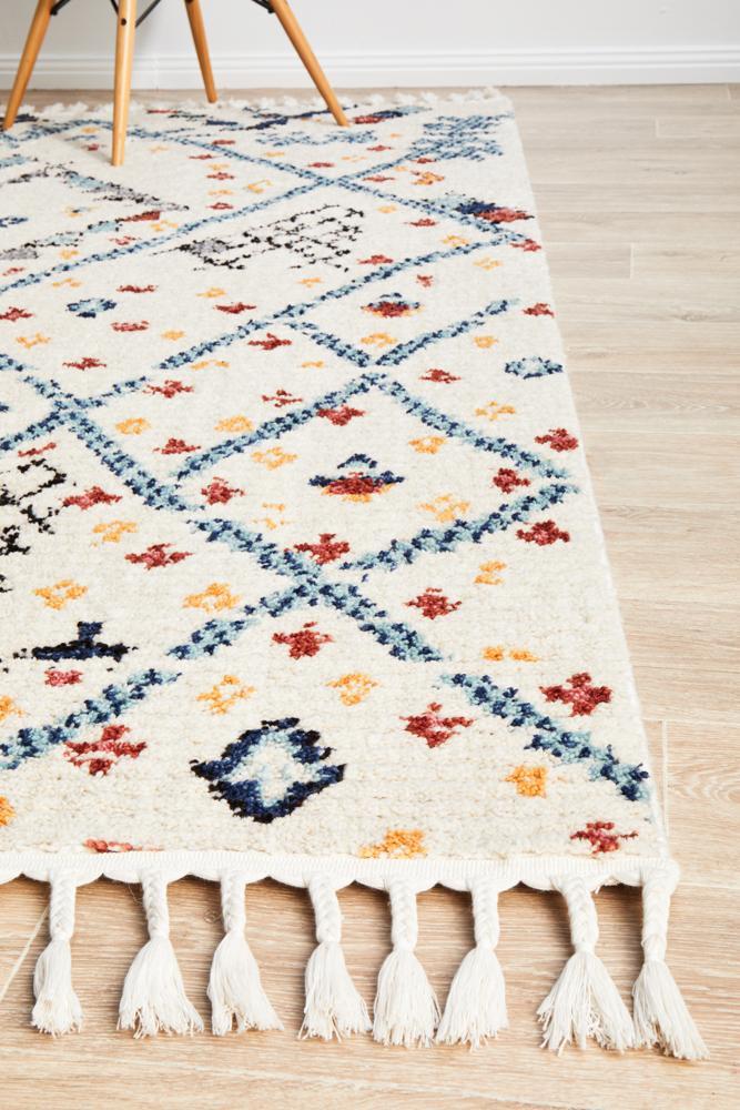 Marrakesh 111 White RugMKS-111-WHT-180X120Rugtastic