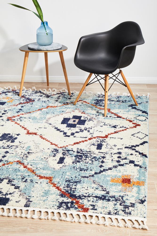 Marrakesh 444 Blue RugMKS-444-BLU-180X120Rugtastic