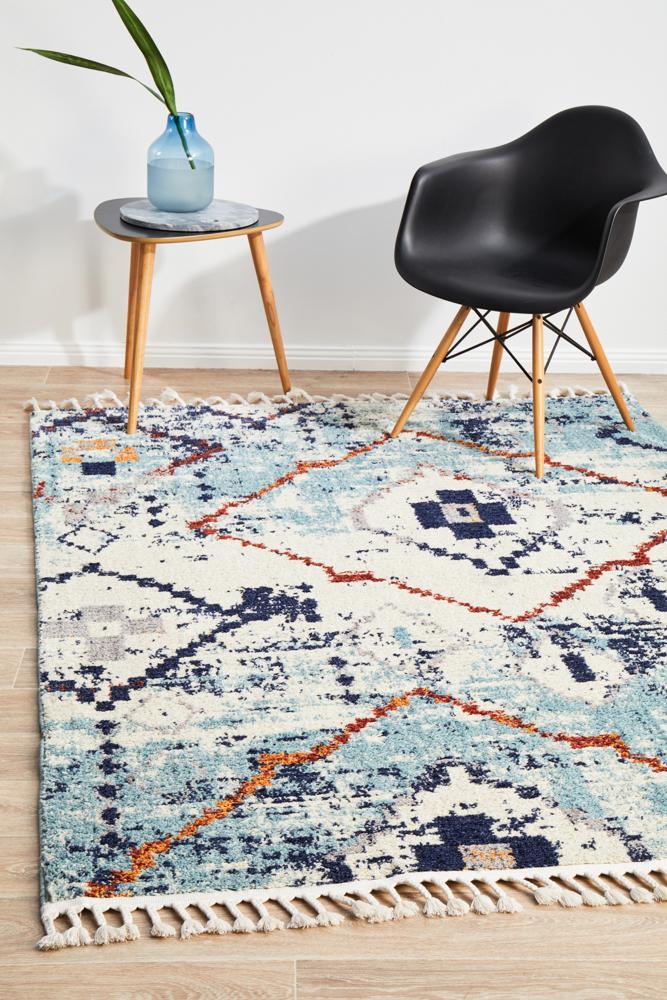 Marrakesh 444 Blue RugMKS-444-BLU-180X120Rugtastic