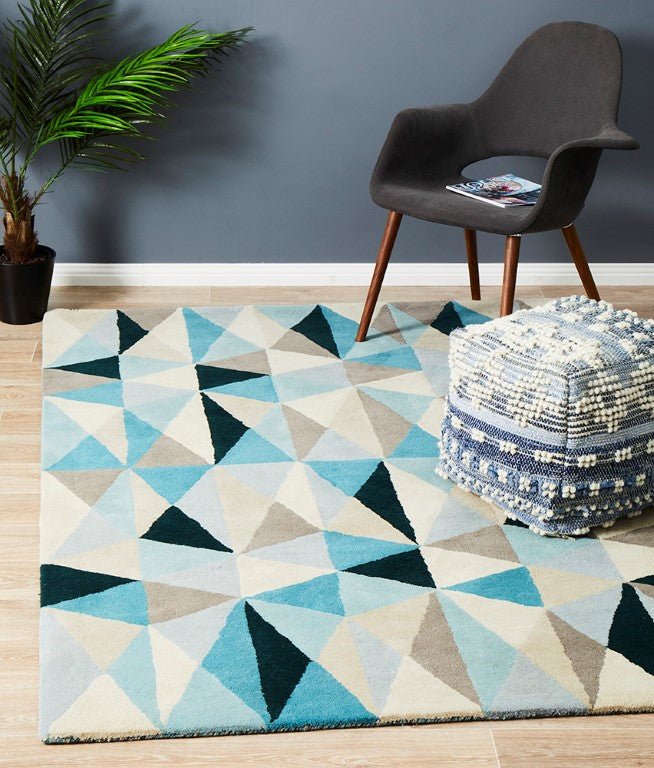 Matrix 901 Turquoise Modern RugMTX-901-TUR-225X155Rugtastic