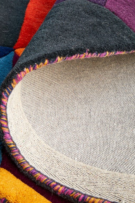 Matrix 906 Crayon Multi Round Modern RugMTX-906-CRA-120X120Rugtastic