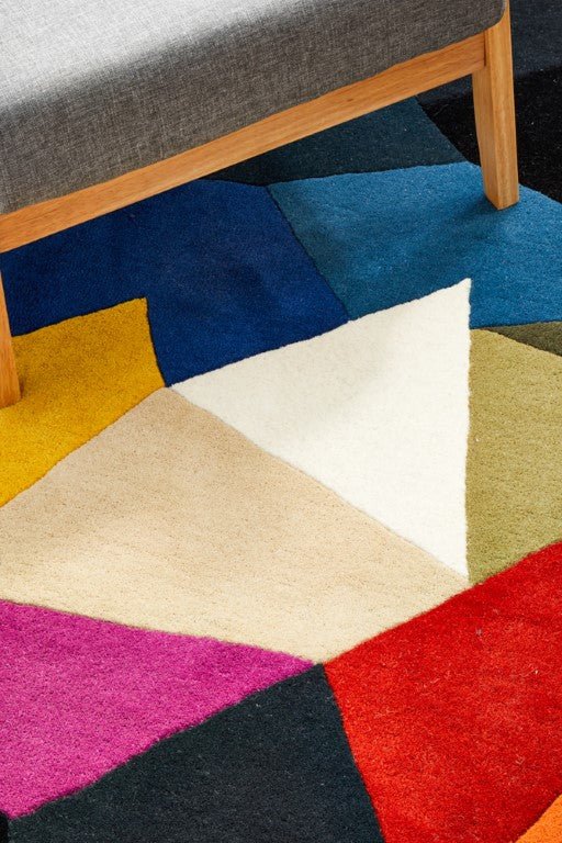 Matrix 906 Crayon Multi Round Modern RugMTX-906-CRA-120X120Rugtastic
