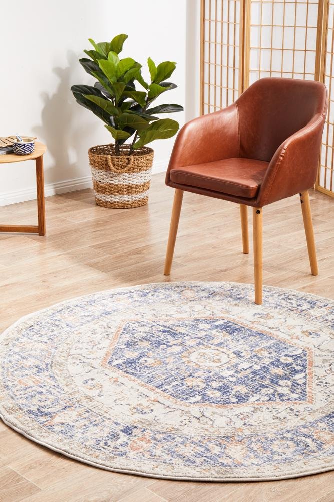 Mayfair Lorissa Blue Round RugMAY-LOR-BLU-150X150Rugtastic