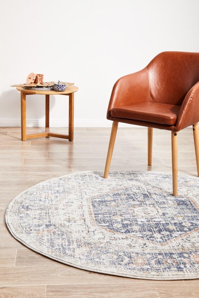 Mayfair Lorissa Blue Round RugMAY-LOR-BLU-150X150Rugtastic