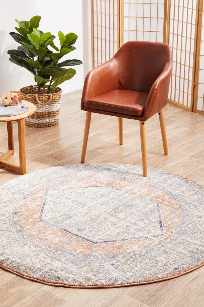 Mayfair Lorissa Peach Round RugMAY-LOR-PEA-150X150Rugtastic