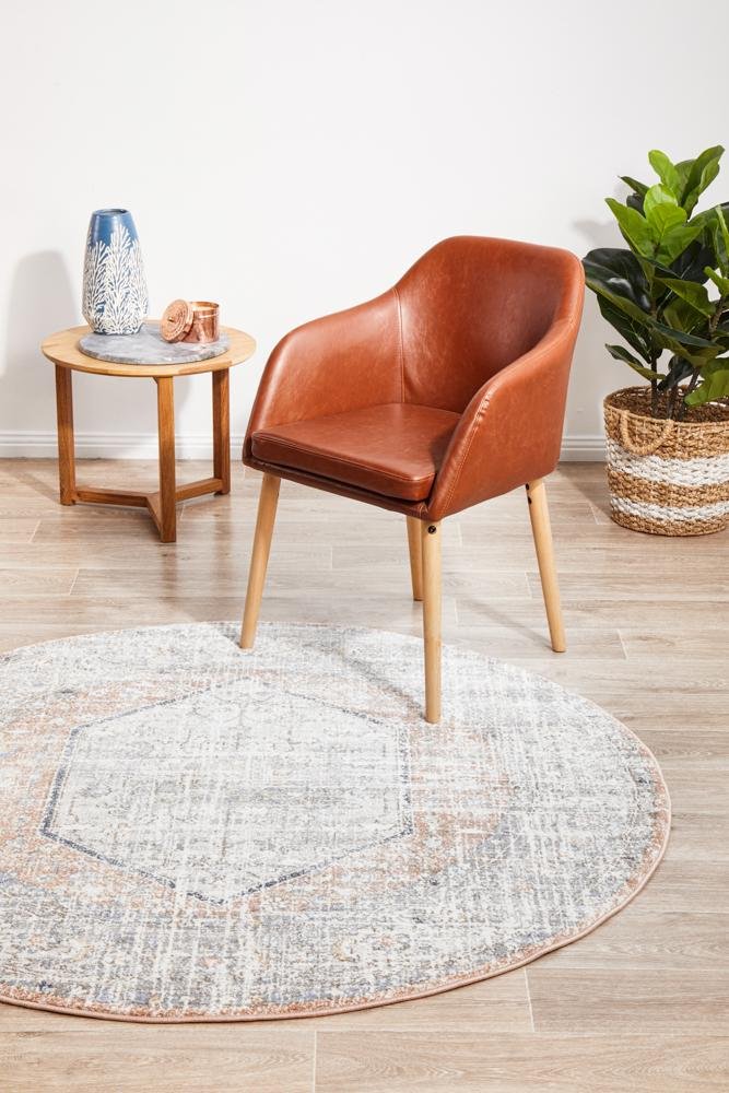 Mayfair Lorissa Peach Round RugMAY-LOR-PEA-150X150Rugtastic