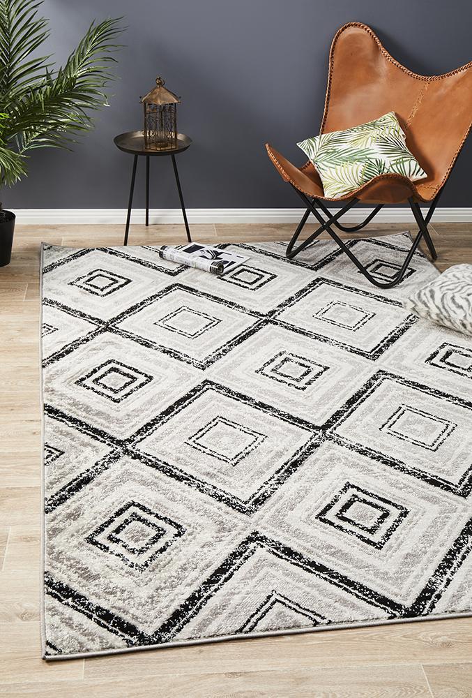 Metro 616 BlackMET-616-BLK-230X160Rugtastic