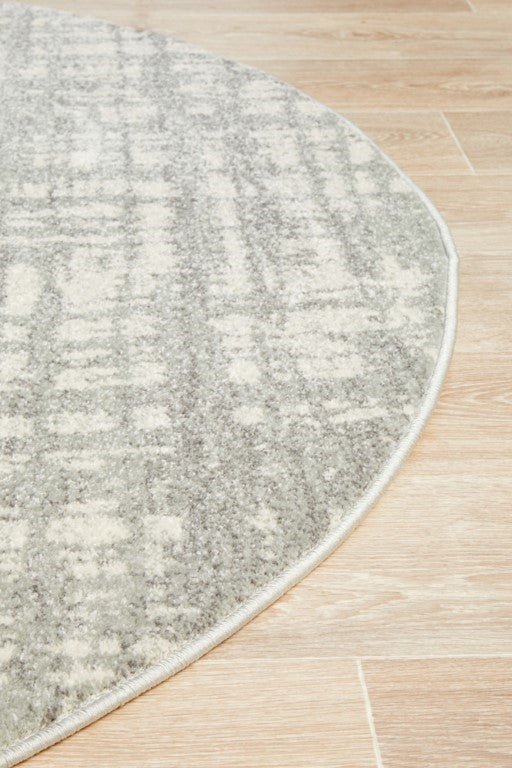 Mirage 354 Silver Grey Round RugMIR-354-SIL-150X150Rugtastic