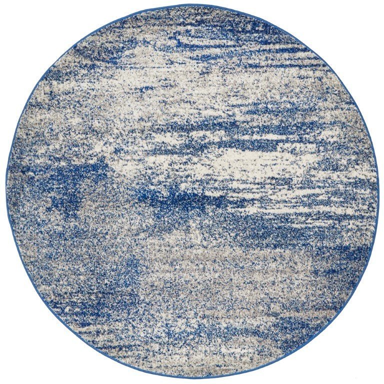 Mirage 355 Blue Grey Round RugMIR-355-BLU-150X150Rugtastic