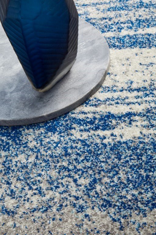 Mirage 355 Blue Grey Round RugMIR-355-BLU-150X150Rugtastic