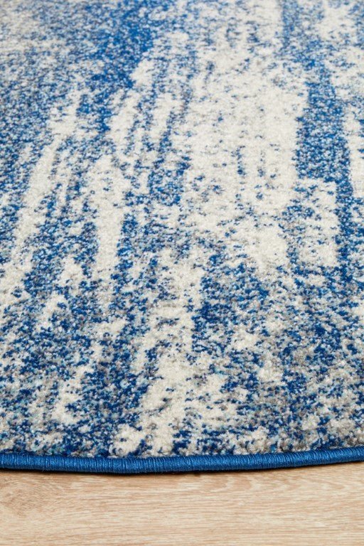 Mirage 355 Blue Grey Round RugMIR-355-BLU-150X150Rugtastic