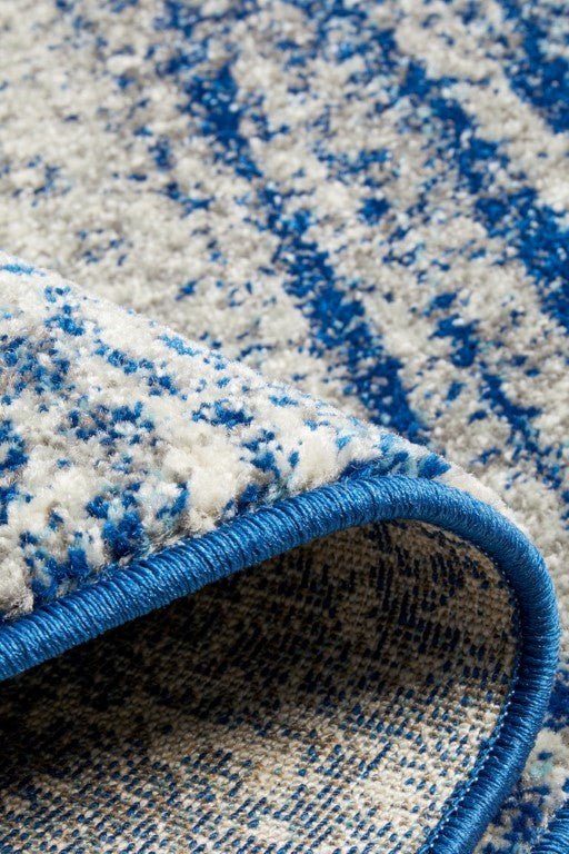 Mirage 355 Blue Grey Round RugMIR-355-BLU-150X150Rugtastic