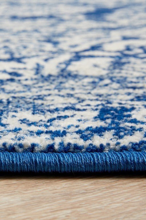 Mirage 358 Navy Blue Round RugMIR-358-NAV-150X150Rugtastic