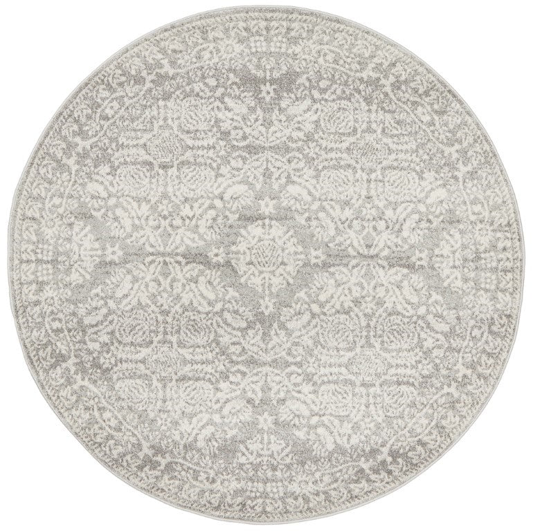 Mirage 358 Silver Grey Round RugMIR-358-SIL-150X150Rugtastic