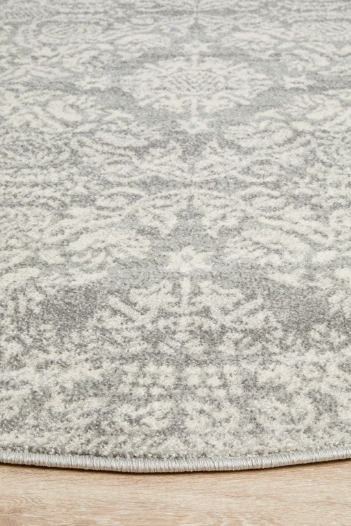 Mirage 358 Silver Grey Round RugMIR-358-SIL-150X150Rugtastic