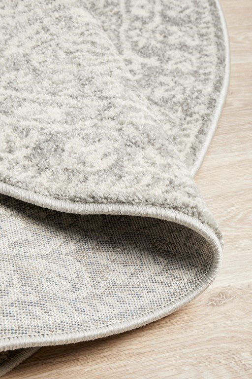 Mirage 358 Silver Grey Round RugMIR-358-SIL-150X150Rugtastic