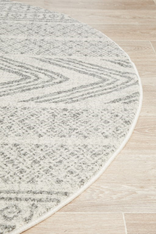 Mirage 359 Grey Round RugMIR-359-GRY-150X150Rugtastic