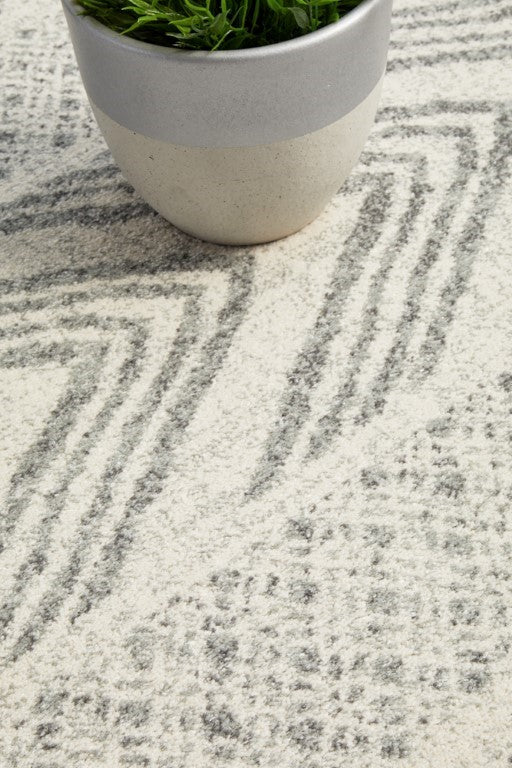 Mirage 359 Grey Round RugMIR-359-GRY-150X150Rugtastic