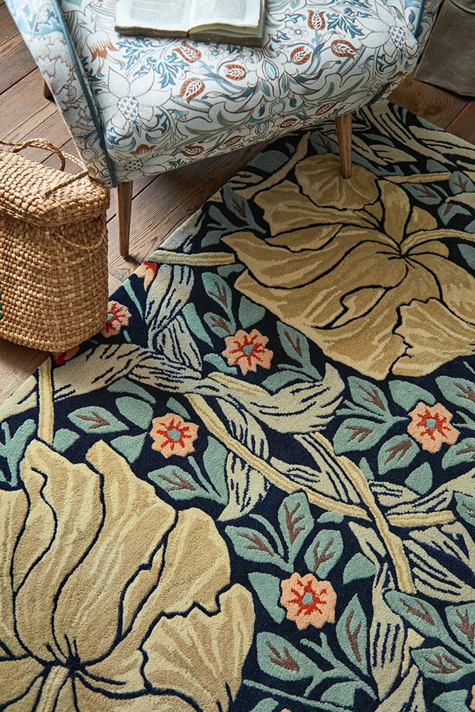 Morris & Co Pimpernel Indigo 028818 RugBC-MOR-028818-200X140Rugtastic