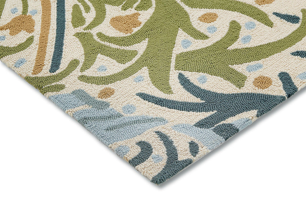 Morris & Co Seaweed River Wandle Indoor Outdoor 427008BC-MOR-427008-200X140Rugtastic