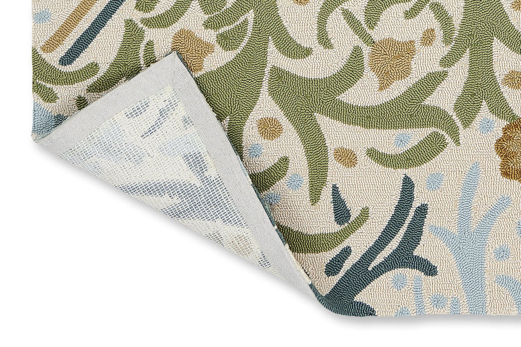 Morris & Co Seaweed River Wandle Indoor Outdoor 427008BC-MOR-427008-200X140Rugtastic