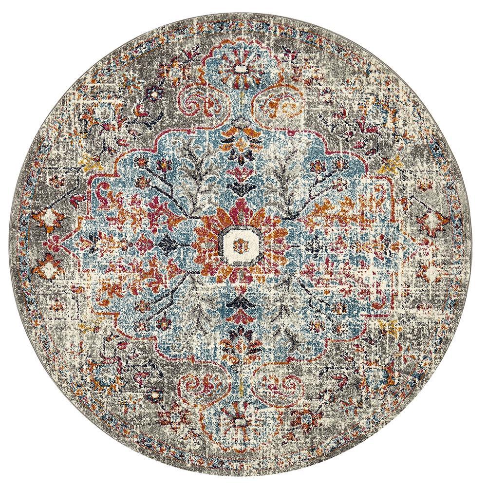 Museum 863 Huxley Multi Coloured Round RugMUS-863-MULT-150X150Rugtastic