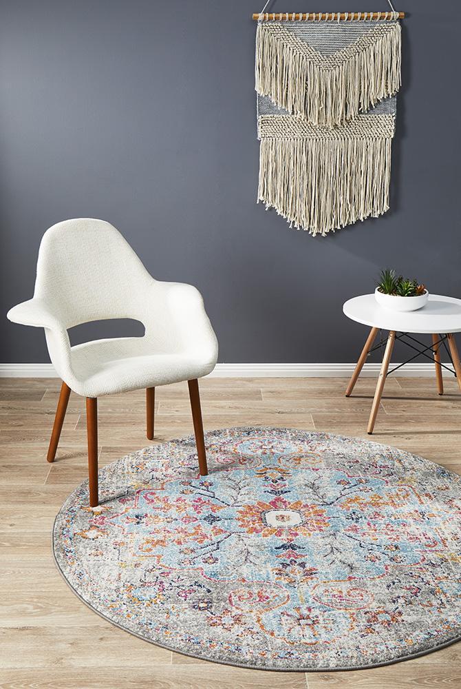 Museum 863 Huxley Multi Coloured Round RugMUS-863-MULT-150X150Rugtastic
