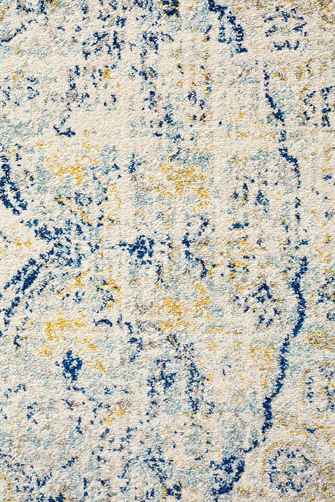 Museum 867 Tyler Sky Blue Round RugMUS-867-SKY-150X150Rugtastic