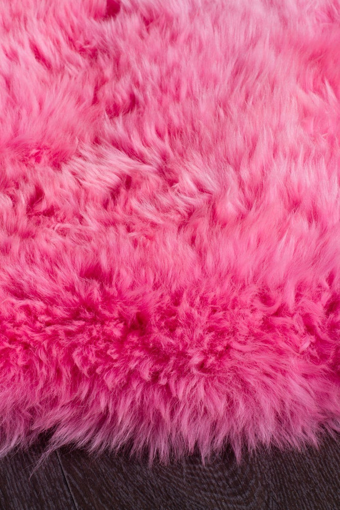 Natural New Zealand Sheep Skin - PinkSHEEP-SKIN-NZ-HPINKRugtastic