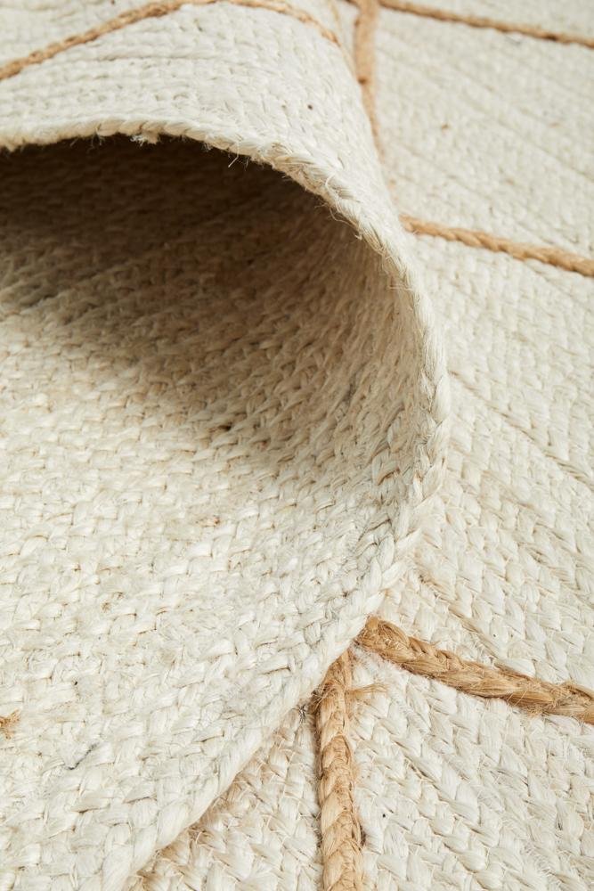 Noosa 222 White RugNSA-222-WHT-220X150Rugtastic