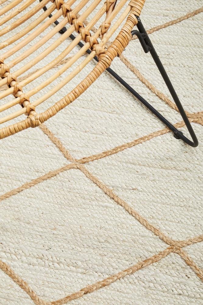 Noosa 222 White RugNSA-222-WHT-220X150Rugtastic