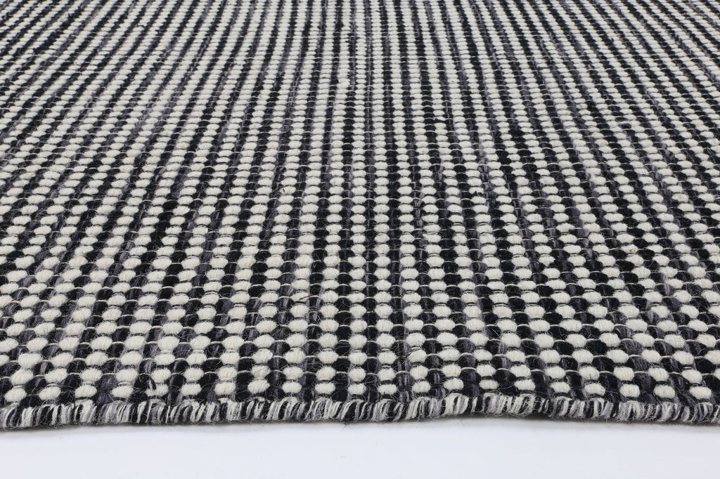 Nora Scandi Charcoal Reversible Wool RugNORD160CHARRugtastic