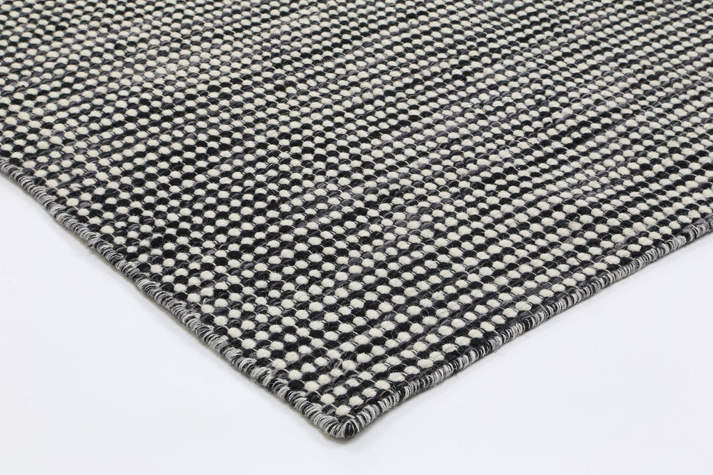 Nora Scandi Charcoal Reversible Wool RugNORD160CHARRugtastic