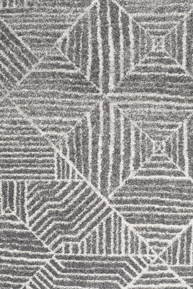 Oasis Contemporary Silver Round RugOAS-457-SIL-150X150Rugtastic