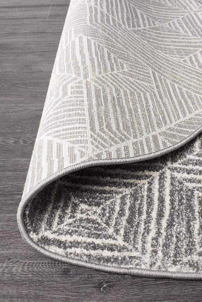 Oasis Contemporary Silver Round RugOAS-457-SIL-150X150Rugtastic