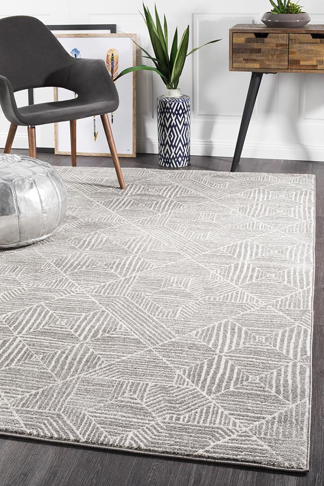 Oasis Contemporary Silver RugOAS-457-SIL-230X160Rugtastic