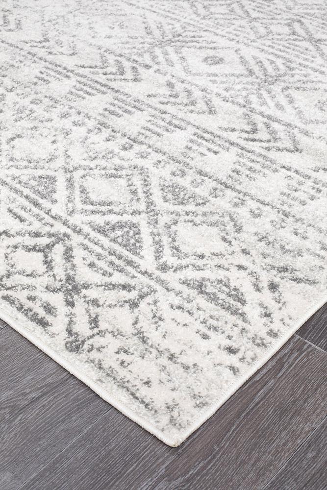Oasis Cream Grey Rustic RugOAS-456-GREY-230X160Rugtastic